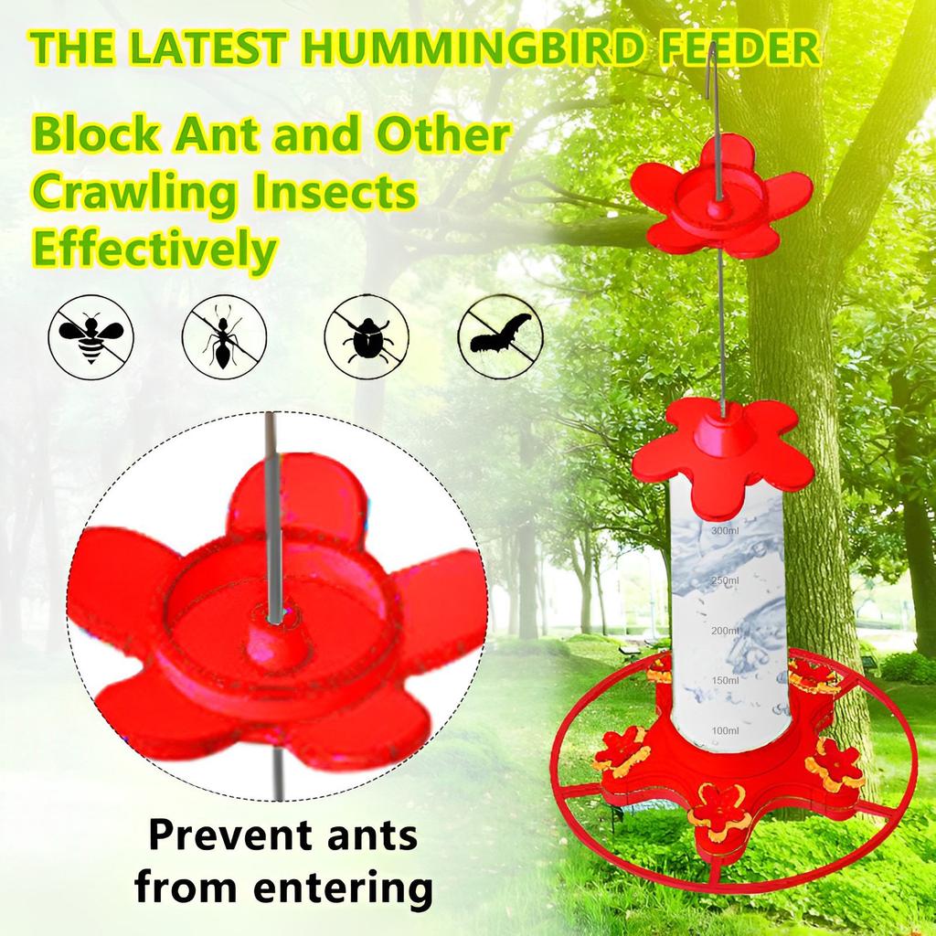 Durable Hummingbird Water Feeder with Bright Colors Anti Ants and Easy To Clean Ideal for Outdoor Gardens