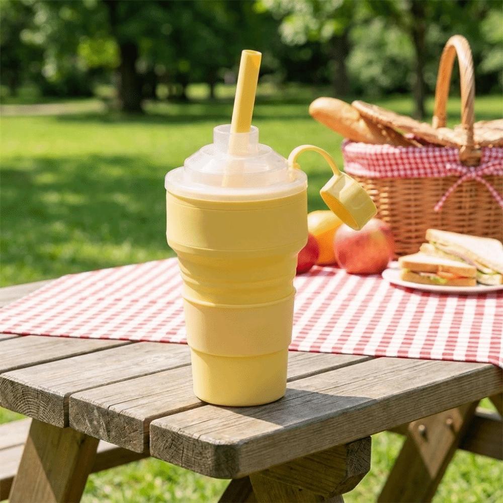 Reusable Foldable Ice Ball Cup Collapsible Ice Mold Drink Cup Ice Maker Collapsible Cup  Travel