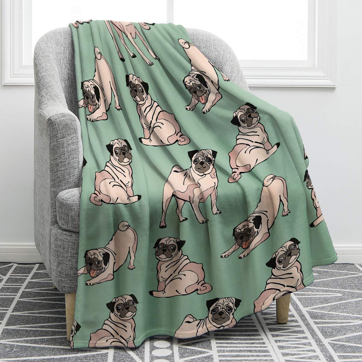 

Cartoon dog digitalprinted polyester Bedroom velvet flannel soft sofa cover blanket Fleece soft sofa cover blankets for beds 75x100cm