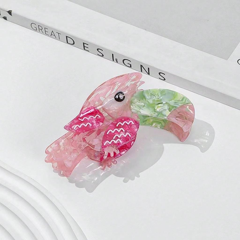 1 stk Mote Eddiksyre Dyr Langnebbet Papegøye Med Hårspenne med Haiklemme Hårtilbehør Når Man Går Ut