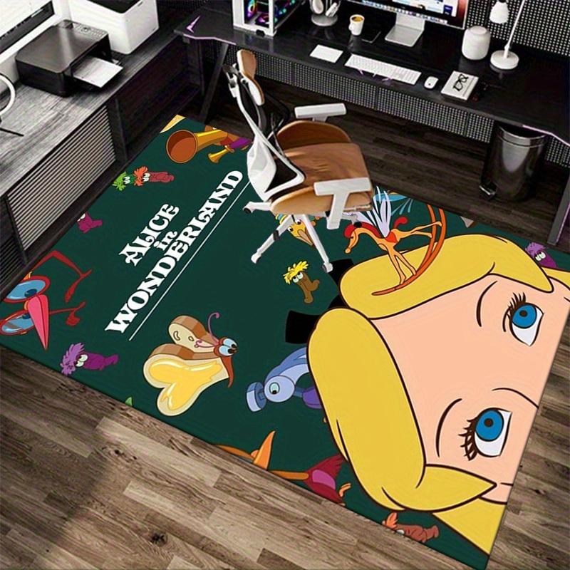 1pc. Alice in Wonderland Cartoon Character Rug - Perfect for Home Decor, Office Carpet, Outdoor Use, and Gift Ideas!z0414203