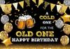 Birthday Party Backdrop Beer Drink Celebration Banner Photo Prop Background Deco