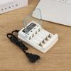 4 Slot AA AAA 1.2V Battery Charger with Independent Charging EU US Plug for Household Electronics and Travel Convenience