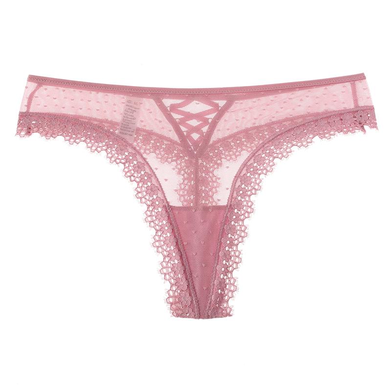 Sexy Women Lace Panties Low-waist Underwear Thong Female G String Breathable Lingerie Temptation Embroidery Intimates