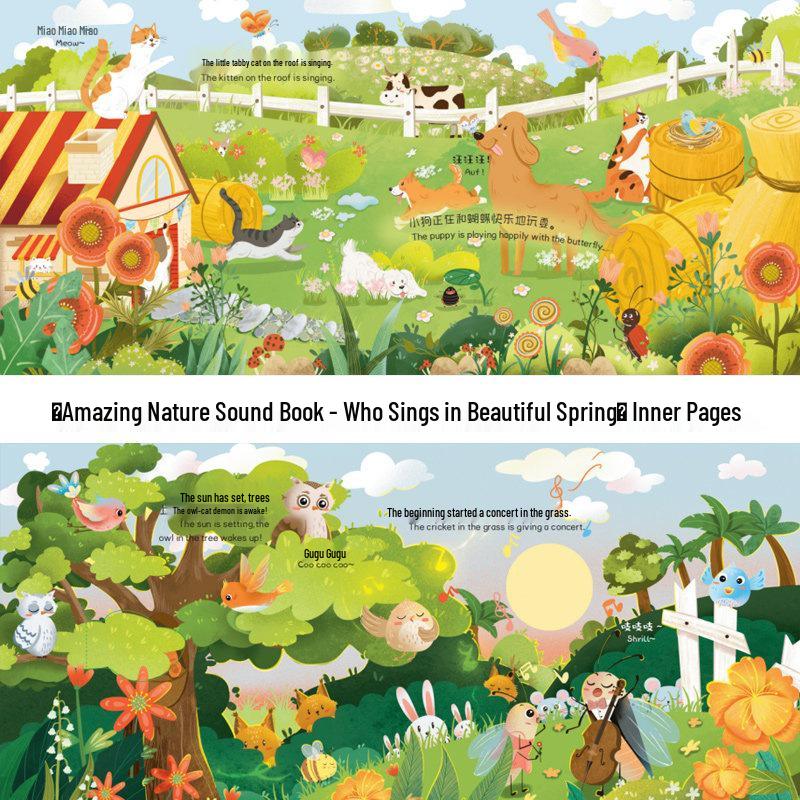 Wonderful Nature Sound Book: Early Education Picture Book for Babies and Toddlers 0-3 Years