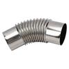 Stove Pipe Elbow 7.5cm Diameter Stainless Steel Flue Extension Elbow Chimney for Outdoor Camping Wood Stove 45 Degree