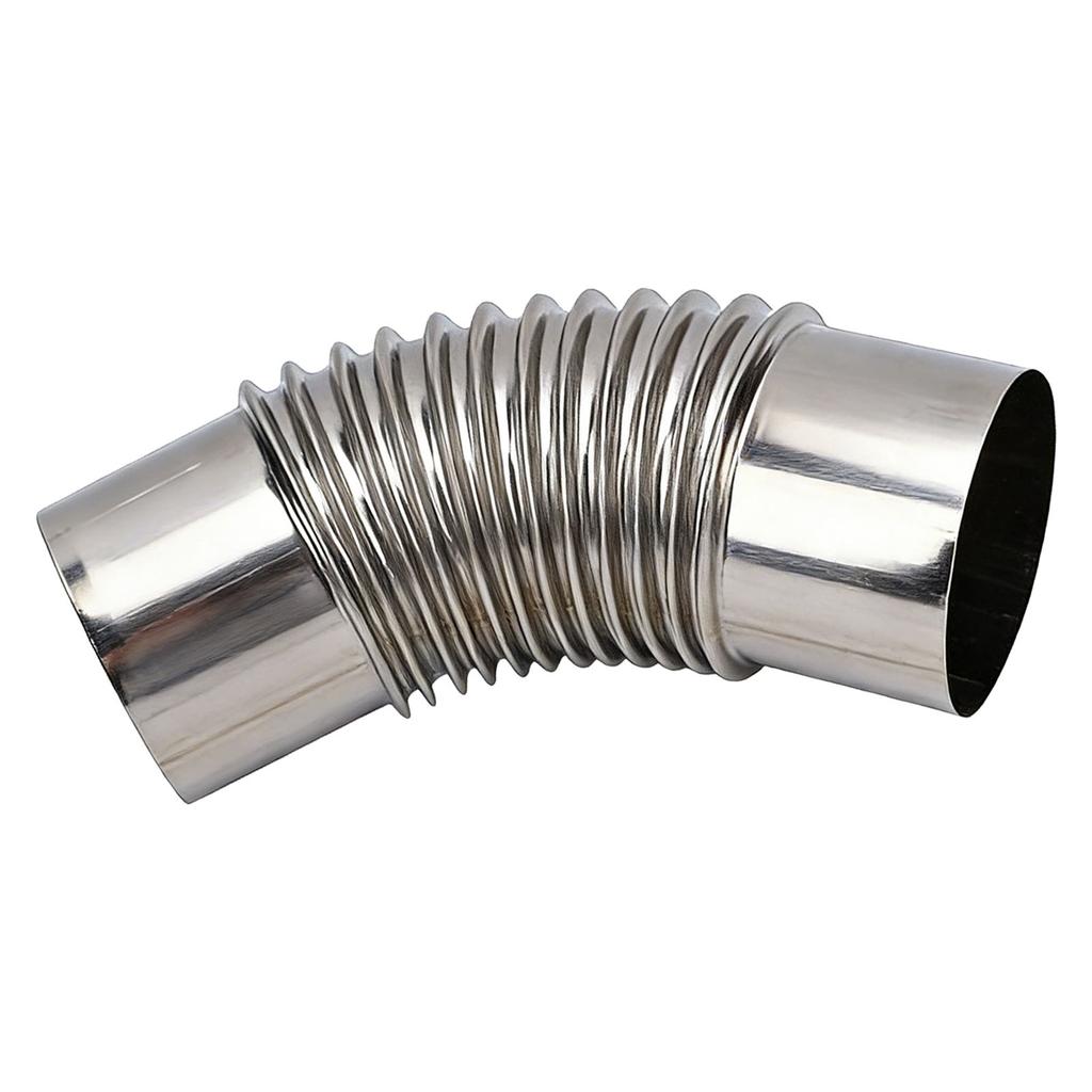 Stove Pipe Elbow 7.5cm Diameter Stainless Steel Flue Extension Elbow Chimney for Outdoor Camping Wood Stove 45 Degree