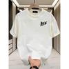 Men'S 100% Cotton Casual Crew Neck Short Sleeve T-Shirt, Trendy Summer Print Graphic Tee, Versatile Black Shirt with "LIFE" Design