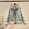 Women's Hooded Coat Ladies Winter Cotton Coat Thickened Warm Jacket