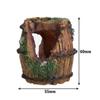 Aquarium Ornaments Decorations Artificial Resin Barrel Landscaping Accessories