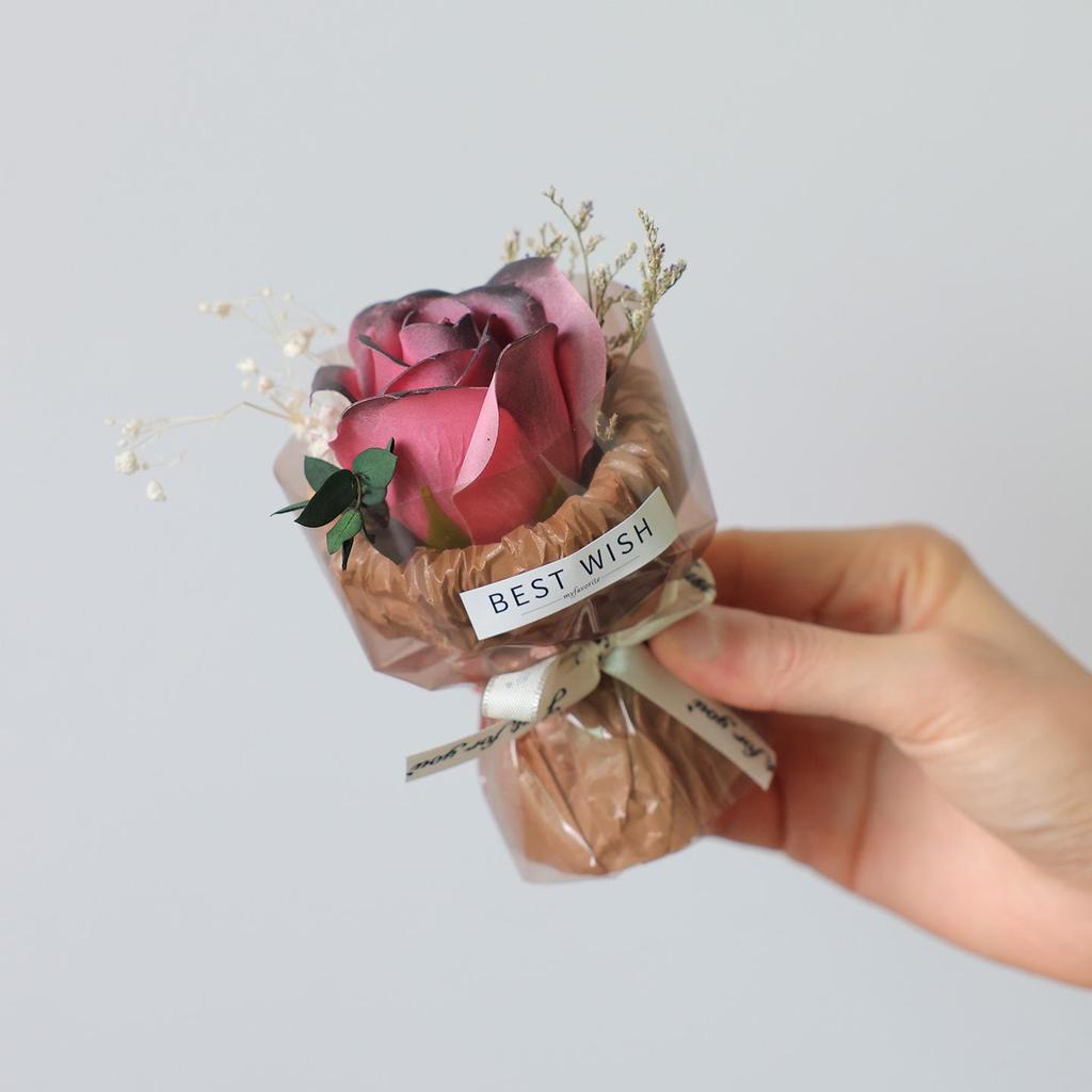 Mini Pocket Bouquet: Preserved Roses & Sunflowers Gift Box for Birthdays & Decor