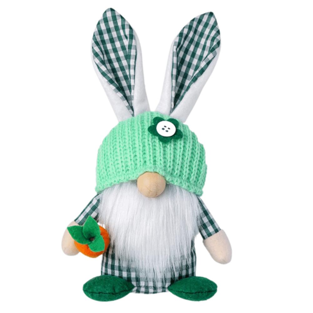 Plush Material Easter Plush Rabbit Easter Decor Bunny Dwarf Ornament  Desktop Decor