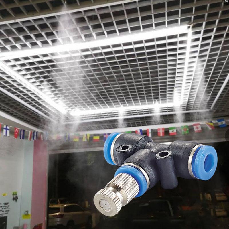 5Pcs 6Mm Quick Connect Mist Sprayer Atomizing Misting Nozzle Garden Water Irrigation Sprinkler For Misting Cooling System