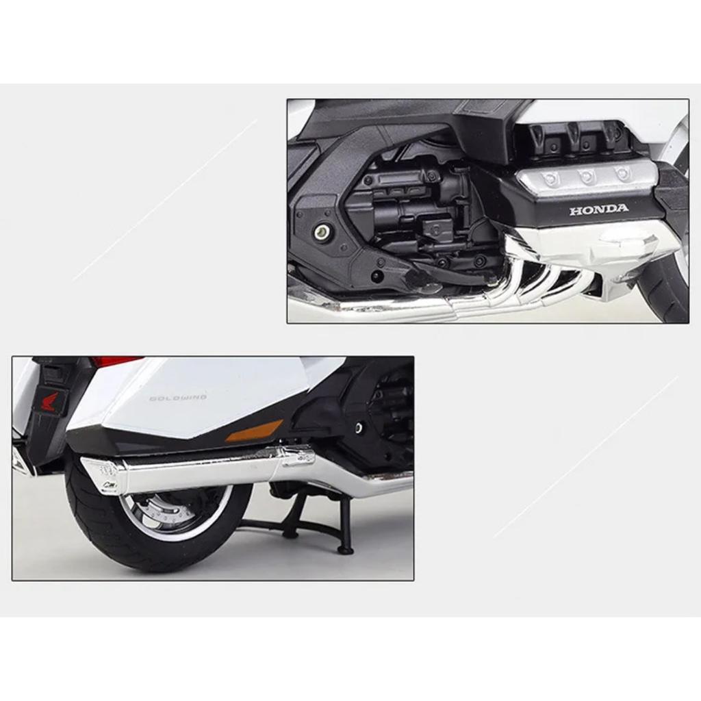 WELLY 1/12 HONDA 2020 Gold Wing Alloy Motorcycle Model Diecast Metal Toy Travel Street Motorcycle Model Collection Children Gift
