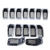 7Pcs Front Bumper Grill Inserts Front Mesh Grille Cover Trim Decor Breathable Bumper for Jeep Cherokee 2014-2018 Accessories