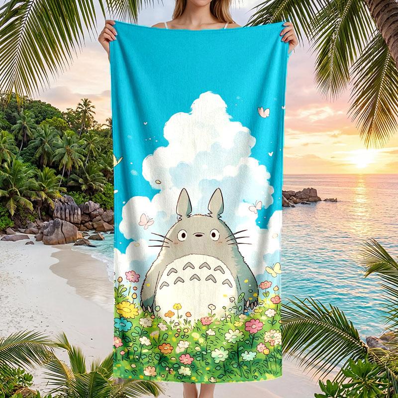 Large Beach Towel Quick Dry Absorbent Towel For Beach IndoorMy Neighbor Totoro