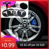 Car Sticker 2025 New Car 56mm Car Wheel Hub Center Cap Emblem Badge Stickers For Model3 Model Y Model S X Wheel Tire Cent