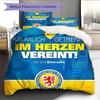 Eintracht Glory Bedding Quilt Set Quilt Cover Pillowcase Home Decoration Birthday Gift (1 * duvet cover + 2 * pillowcase, without core)