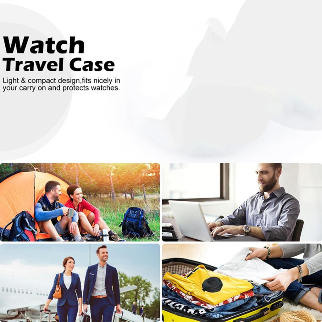 Portable Watch Travel Case EVA  Storage Box Waterproof Watch Holder Zippered Smartwatch Single  Organizer