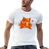 Too Much Coffee Frog Aura T-Shirt Modern Print Casual T-Shirt