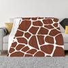 Giraffe Print Pattern Custom Home Decor An Ultra-Soft Micro Fleece Blanket