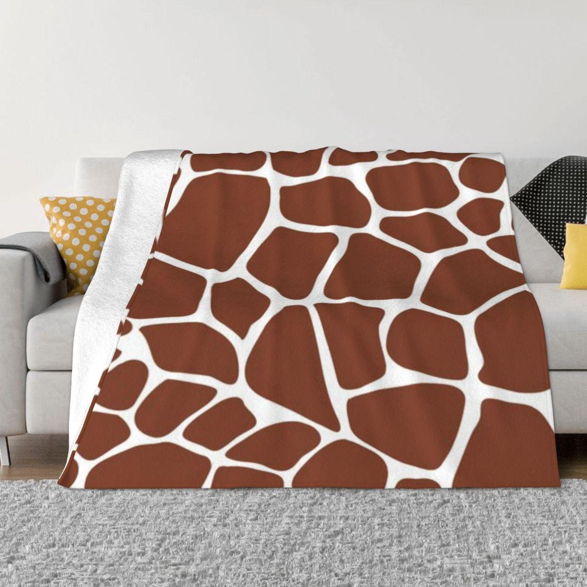 Giraffe Print Pattern Custom Home Decor An Ultra-Soft Micro Fleece Blanket 50x60in