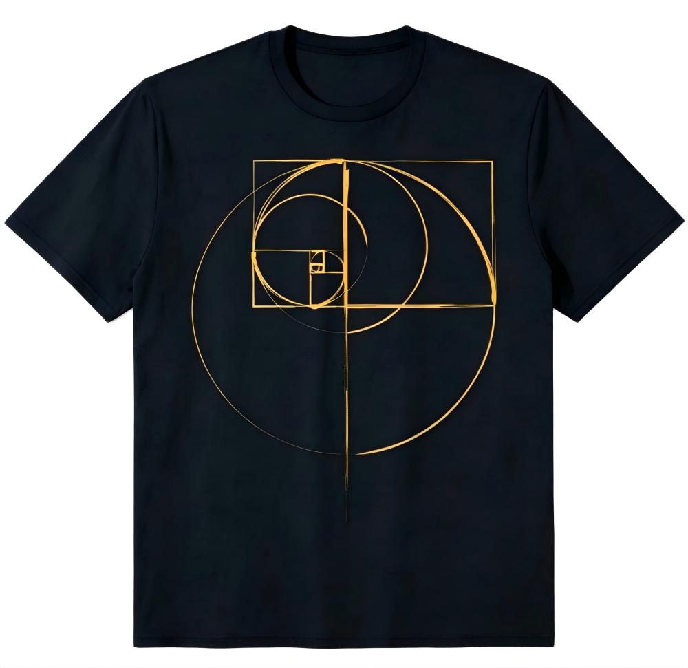 Golden Ratio Fibonacci Spiral T-Shirt