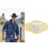 Vintage Western Cowboy Belt Buckle For Men Heavy Bull Longhorn Design Magnetic Clasp Double Sided Zinc Alloy
