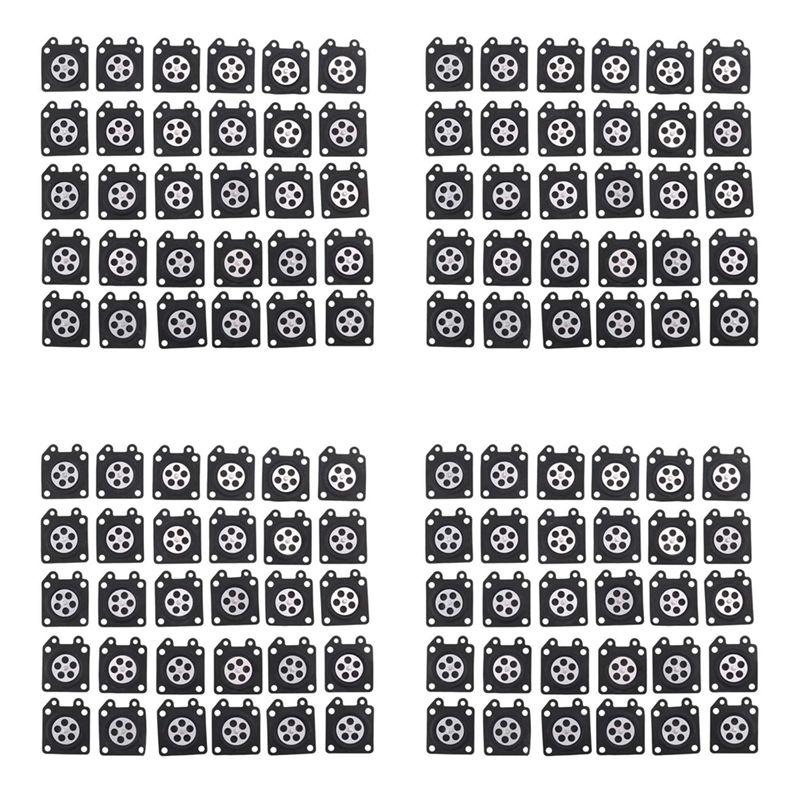 A84X-120Pcs Carburetor Parts Chainsaw Carburetor Membrane Pads For Zama Chainsaw Carburetor 2500/3800/4500/5200/5800