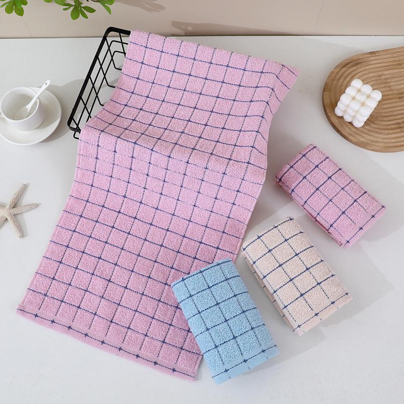 Pure Cotton Soft Absorbent Towel with Embroidered Design - Perfect for Gifts and Household Use