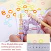 240Pcs Colorful Knitting Stitch Markers Rings Knitting Crochet Locking Rings Crochet Locking Knitting Stitch Counter Sewing Tool