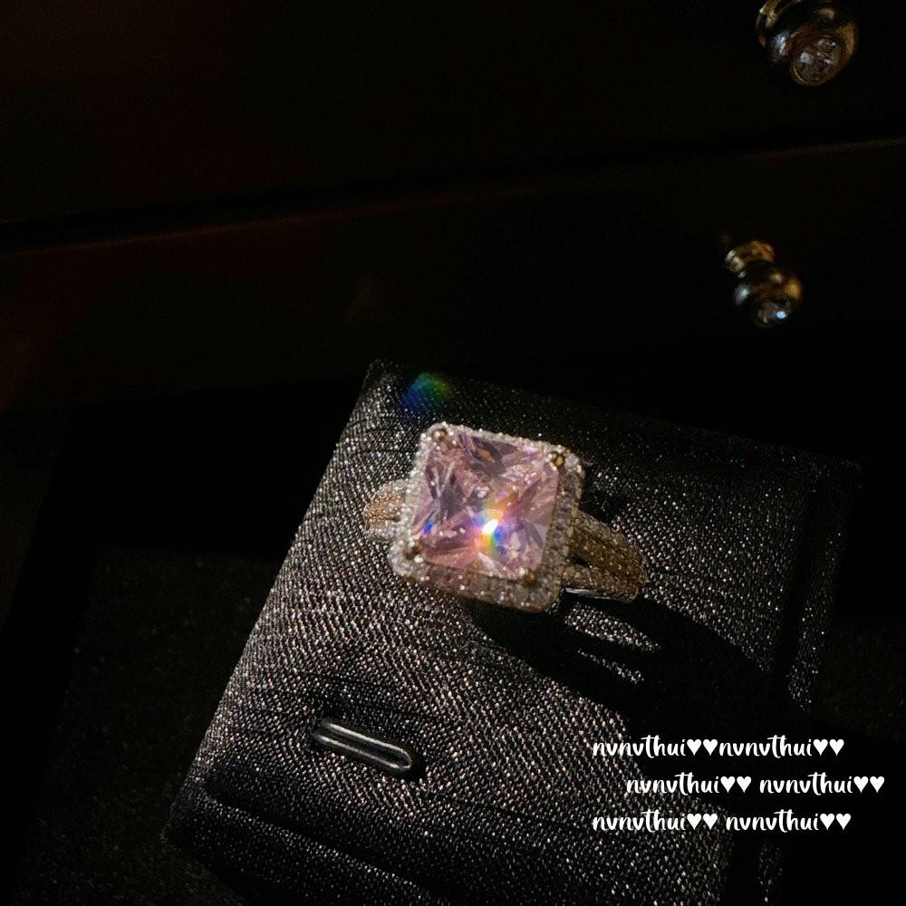 Fairy Color Scheme Flowering Rainbow Gemstone Bracelet, Papalacha, 18K Gold Plated, Fat Zircon Ice Flower Cut Ring