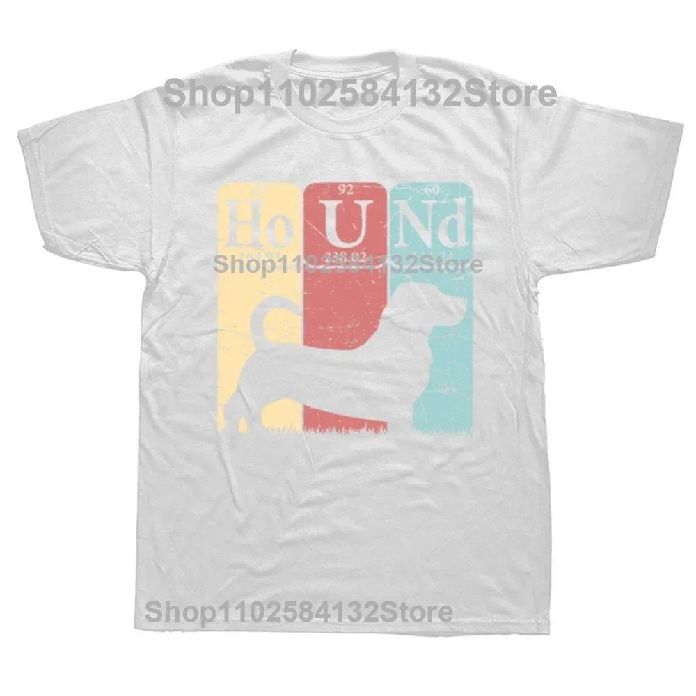 Basset Hound Periodic Table Graphic Birthday Gift T Shirts Christmas Streetwear Short Sleeve Basset Hound Dog Lover Tshirt Men S