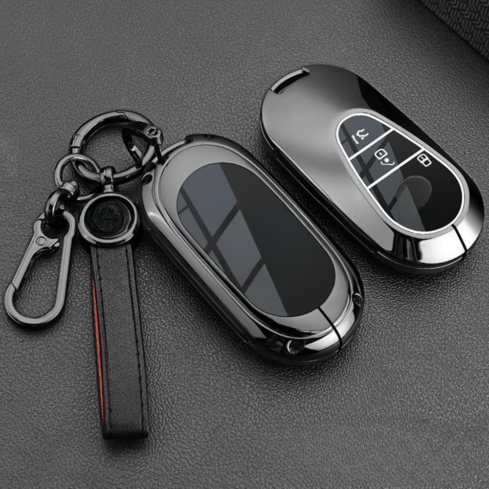 Car Key Case Cover Shell for Mercedes Benz C E S Class GLC W206 W223 W214 E300 C260 C300 S450 S500 S400 Fob Accessories