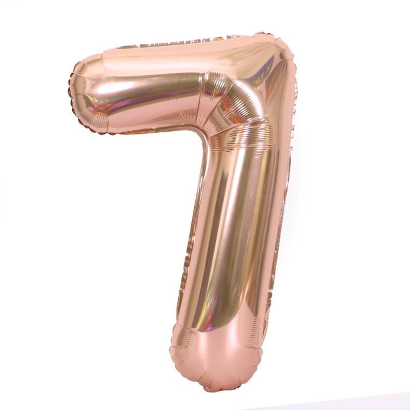 Birthday Decoration Digit Balloon Wedding Valentine's Day Anniversary Festival Children's Birthday Party DIY Ornament Balloons