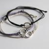 [Next Day Shipping] Silver Donut Knot String Bracelet