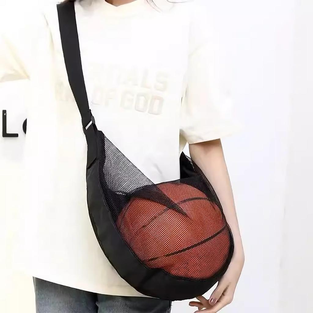 Oxford Cloth Basketball Bag, Diagonals Storage Mesh Bag, Outdoor Sports Diagonals Bag, Men's And Women's Multifunctional Large Capacity Football Bag