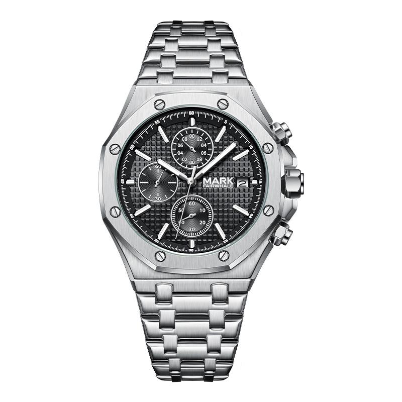 Mark Fairwhale Men s Retro Multifunction Quartz Watch with Six Hands