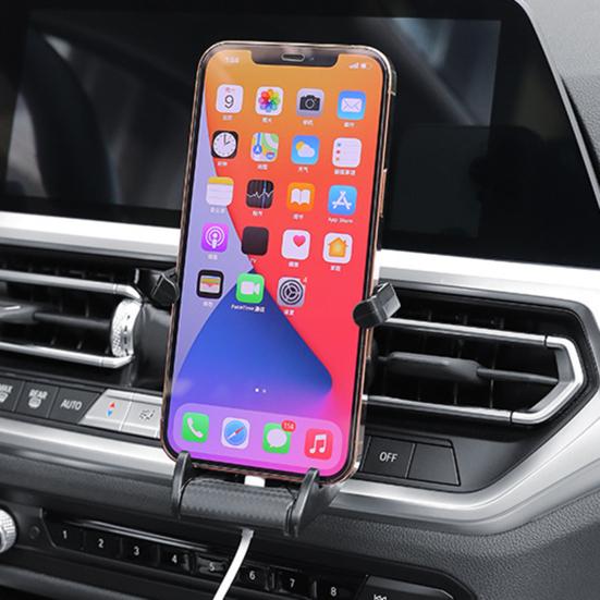 Car Racing Seat Phone Holder for Air Vent Stable Anti-Fall Design Universal Clip Mount for Smartphones Secure Hold On Bumpy Roads