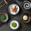 Creative Japanese ceramic plate with high feet saucer saucer snack tea dessert plates snack plate fruit plate bowls ramekin