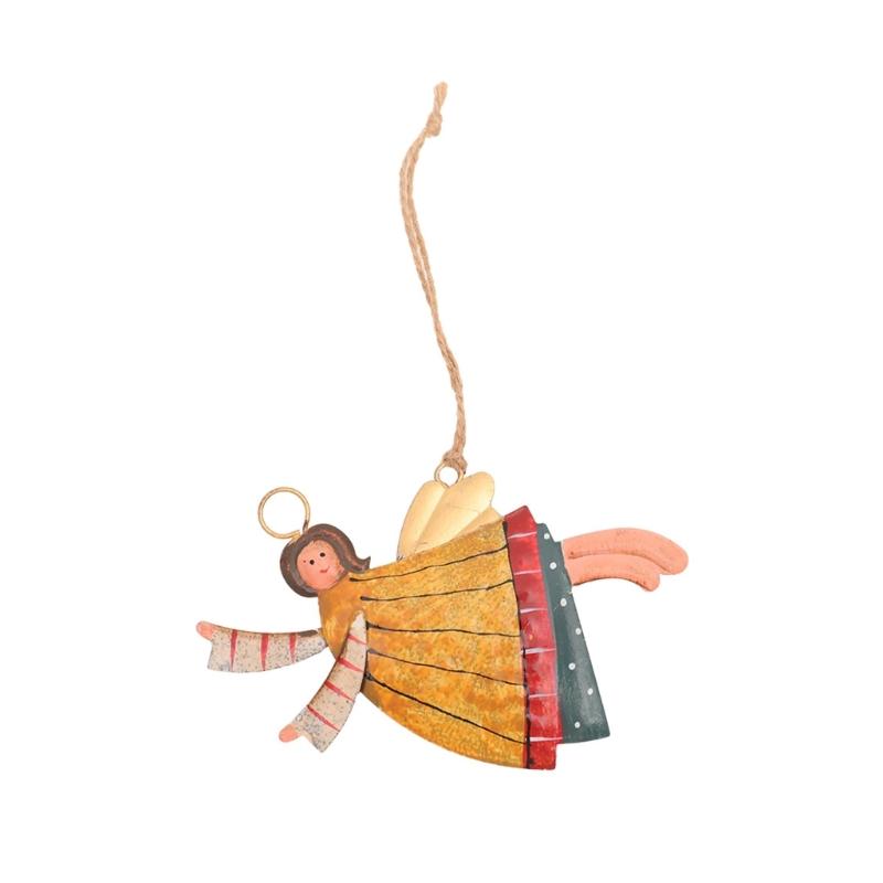Welcome Door Hanging Pendant Metal Christmas Tree Embellishment Shop Window Decoration Stylish Holiday Accessories