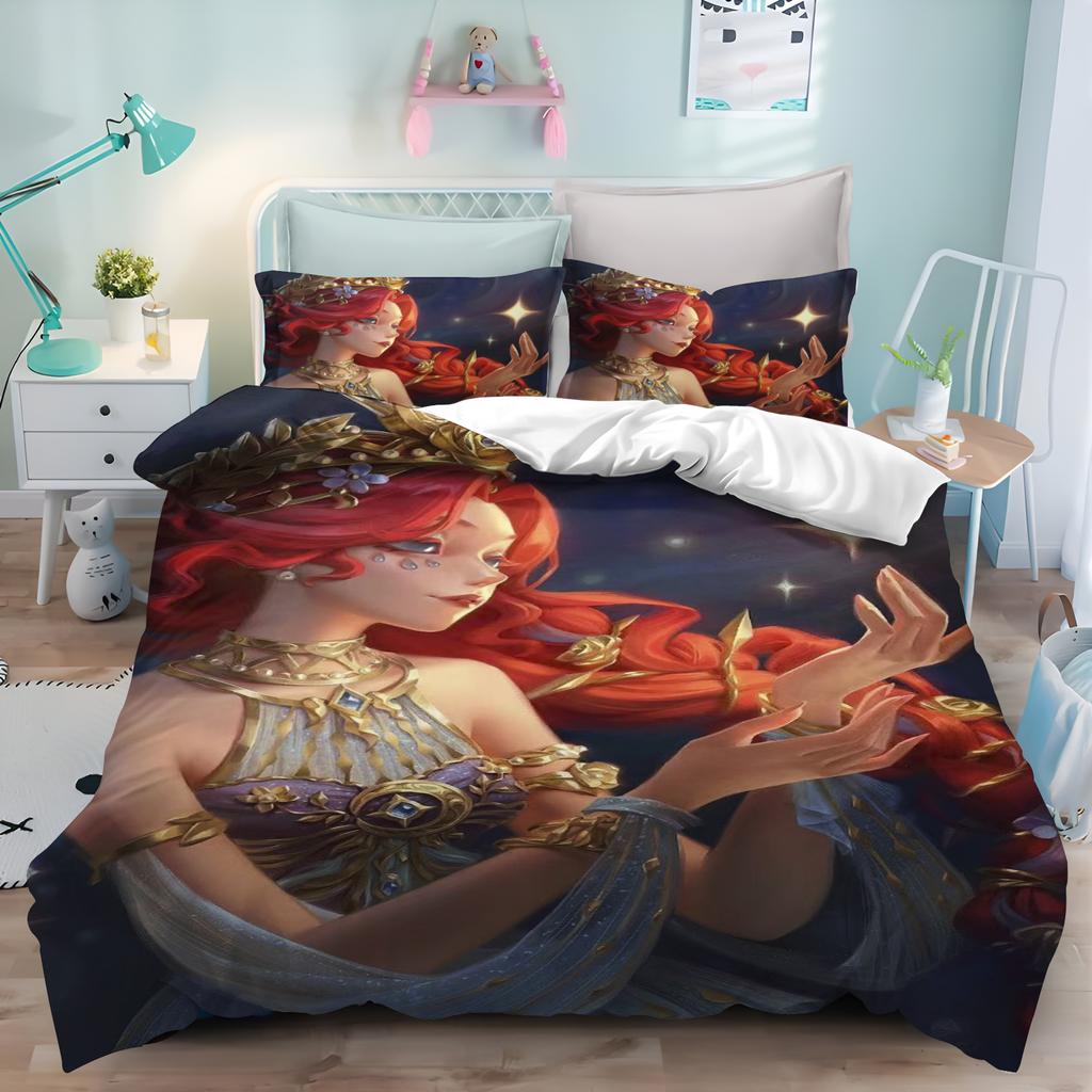 Miniso Duvet Cover Cartoon Game Anime Fifth Personality 3D Cute ChildrenS Bedroom Set Polyester Adult Gift 23Pcs Bedding