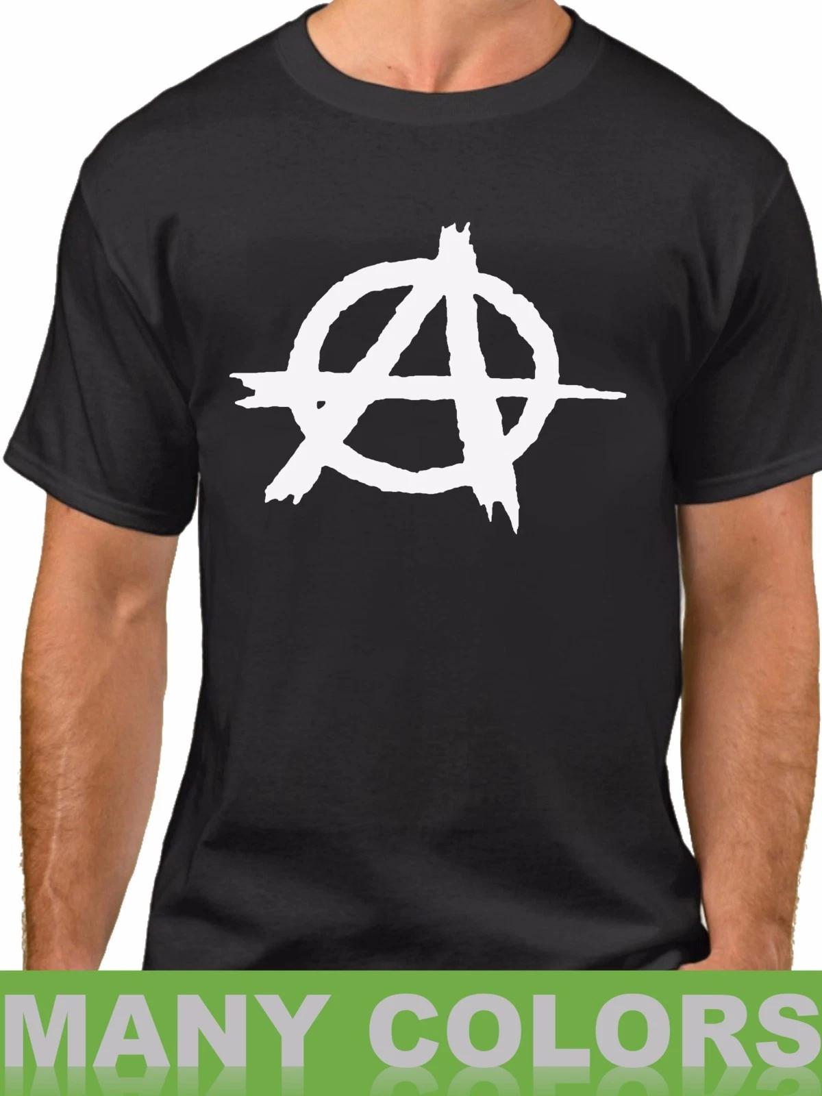 Anarchy T Shirt Reject Hierarchy Freedom Tee Leaderlessness Anarchism T-Shirt S