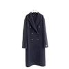 [Autumn and Winter] Simple Suit Loose Double-sided Wool Coat Double-breasted Long White
