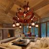 oeny American Retro Industrial Boat Wood Chandelier