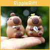 Capybara Car Accessory Figurine With Resin Craft For Car Enthusiasts And Decor