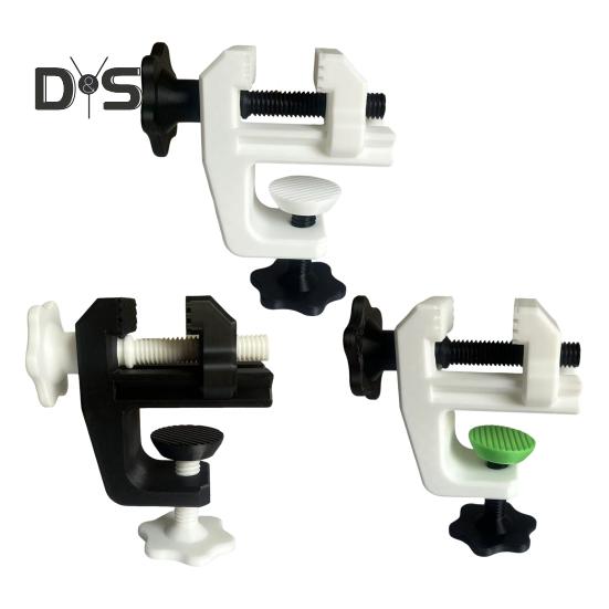 3D-gedruckter Mini-Schraubstock, um 360 Grad drehbare Werkbankklemme für Modellbau-Hobbyisten, Installation ohne Bohren, Kabel-Organizer zur Kantenmontage