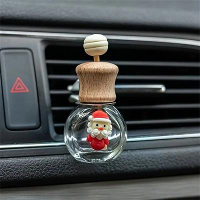 4pcs Car Air Conditioner Perfume Bottle Christmas Auto Vent Fragrance Diffuser Aromatherapy Clip for Car Scent Access Festive Gi
