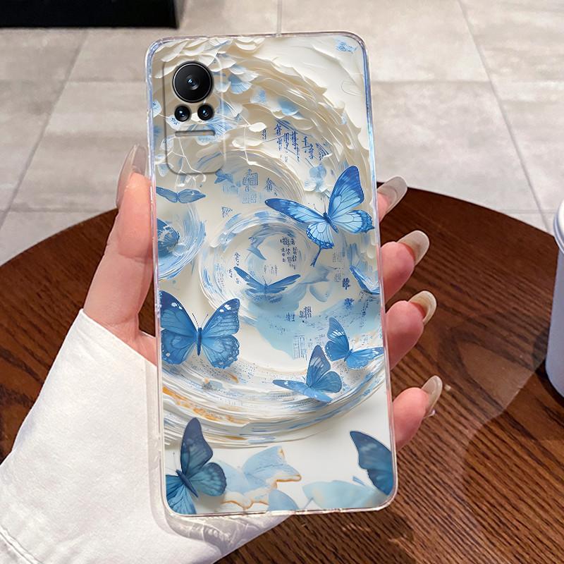 Casing For Xiaomi Mi Civi / 1S Ultra Thin Clear Transparent Aesthetic Cute Cat Astronaut Phone Case Back Protective Cover Shell