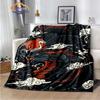 Dragon Blanket 3D Printing Animal Art Soft and Comfortable Sofa Bed Bedroom Decorative Bedspread Travel s